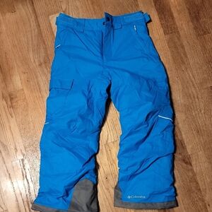 Columbia Blue Cargo Pants with Insulation and Waterproof Material
